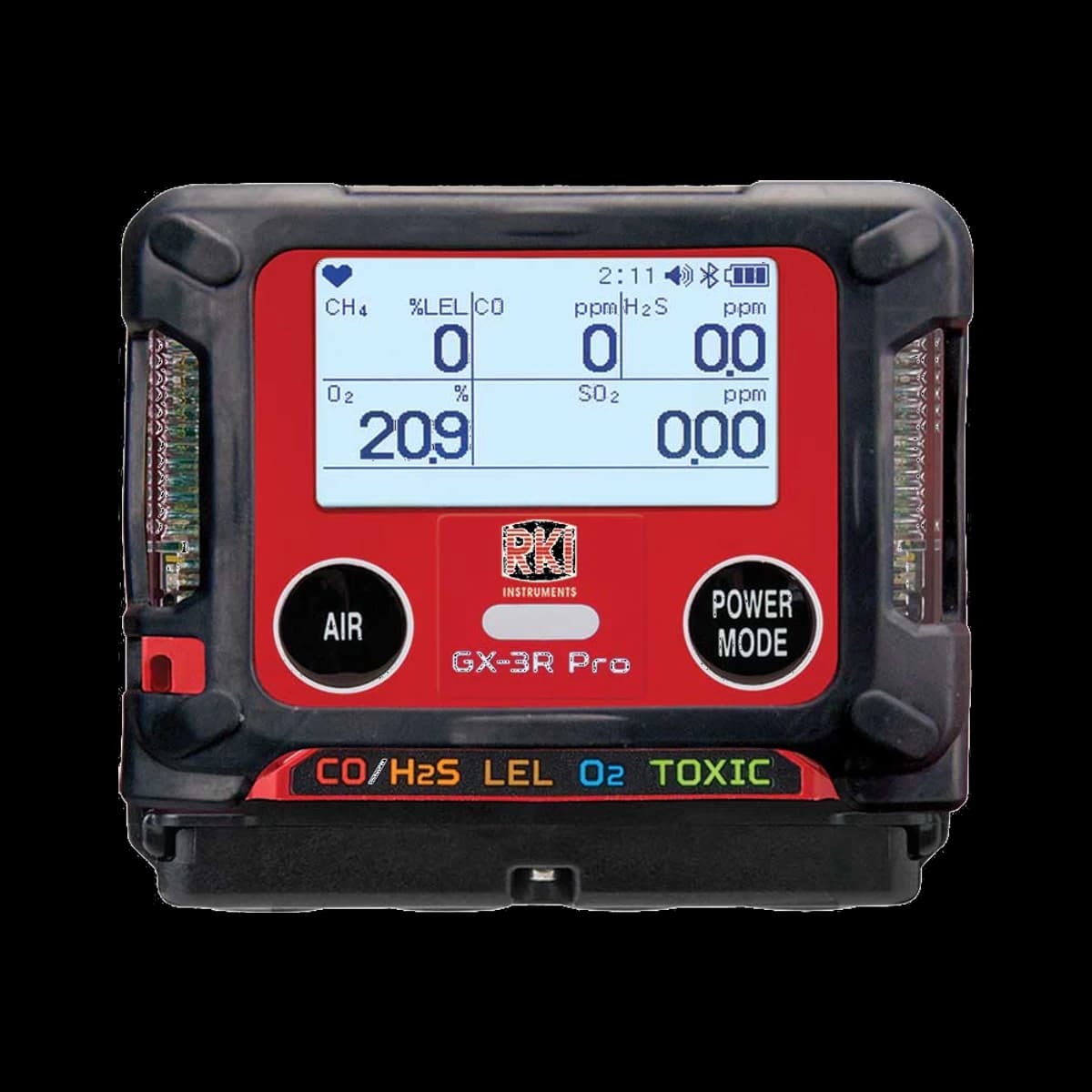 Портативный газоанализатор RKI GX-3R Pro, вид спереди